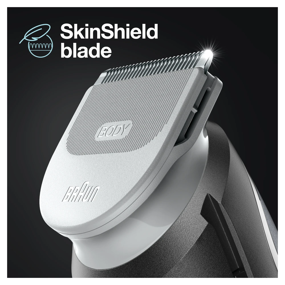 Braun | Body Groomer | BG3340 | Cordless and corded | Juodas/Pilkas