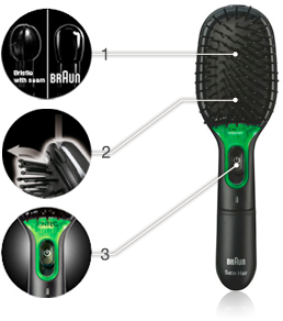 BRAUN BR 710 Plaukų šepetys su jon.
