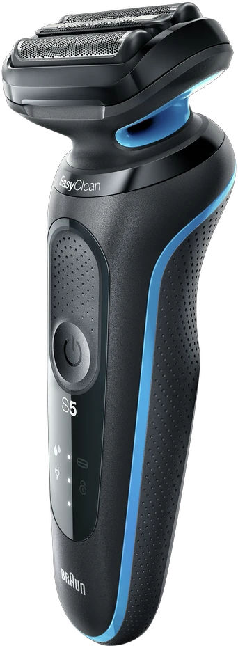 Braun | Shaver | 51-B1000s | Operating time (max) 50 min | Wet & Dry | Juodas/Mėlyna