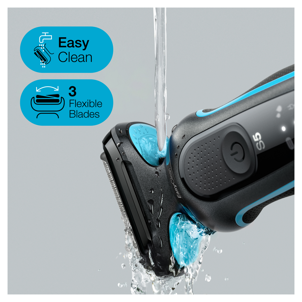 Braun | Shaver | 51-M1200s | Operating time (max) 50 min | Wet & Dry | Juodas/Mint