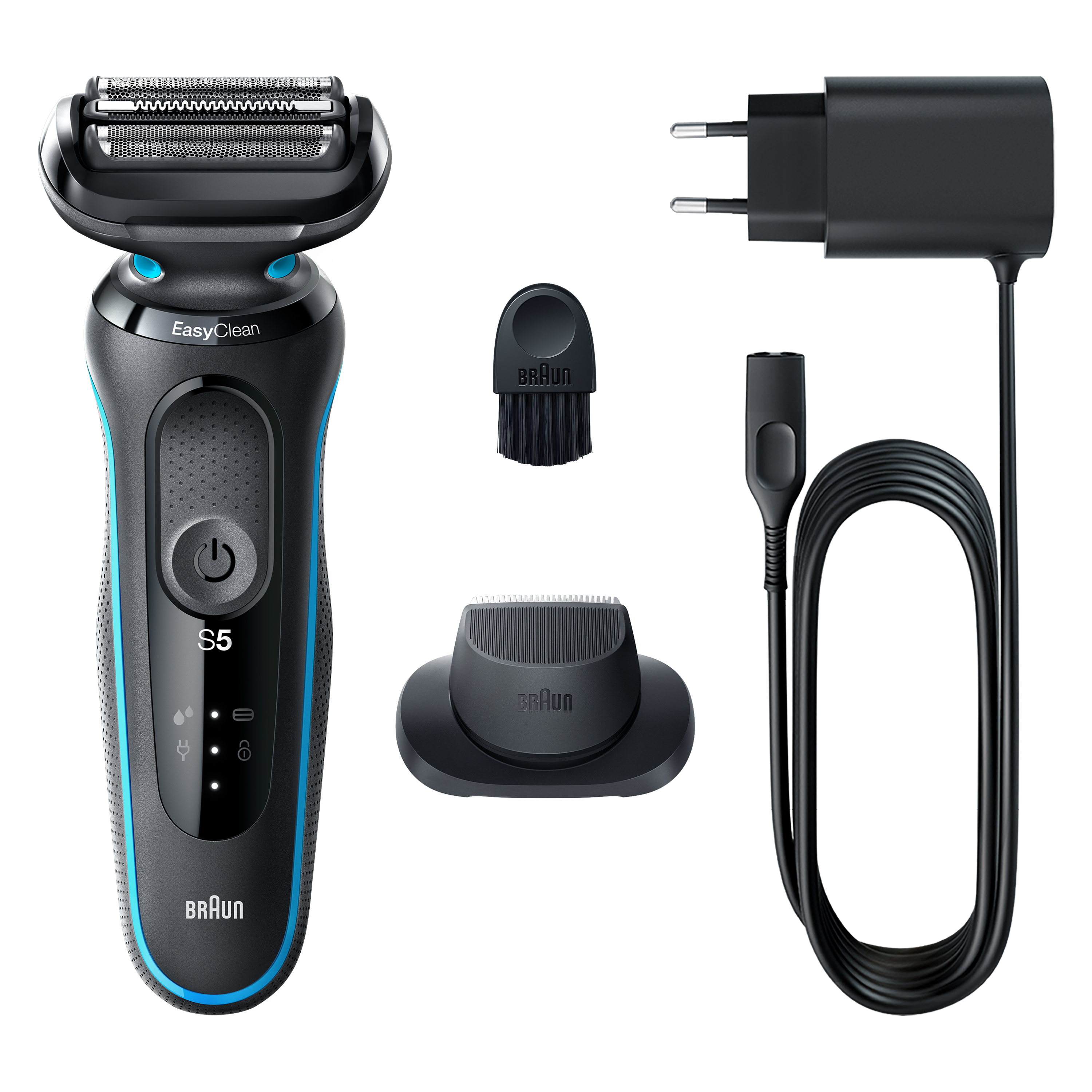 Braun | Shaver | 51-M1200s | Operating time (max) 50 min | Wet & Dry | Juodas/Mint
