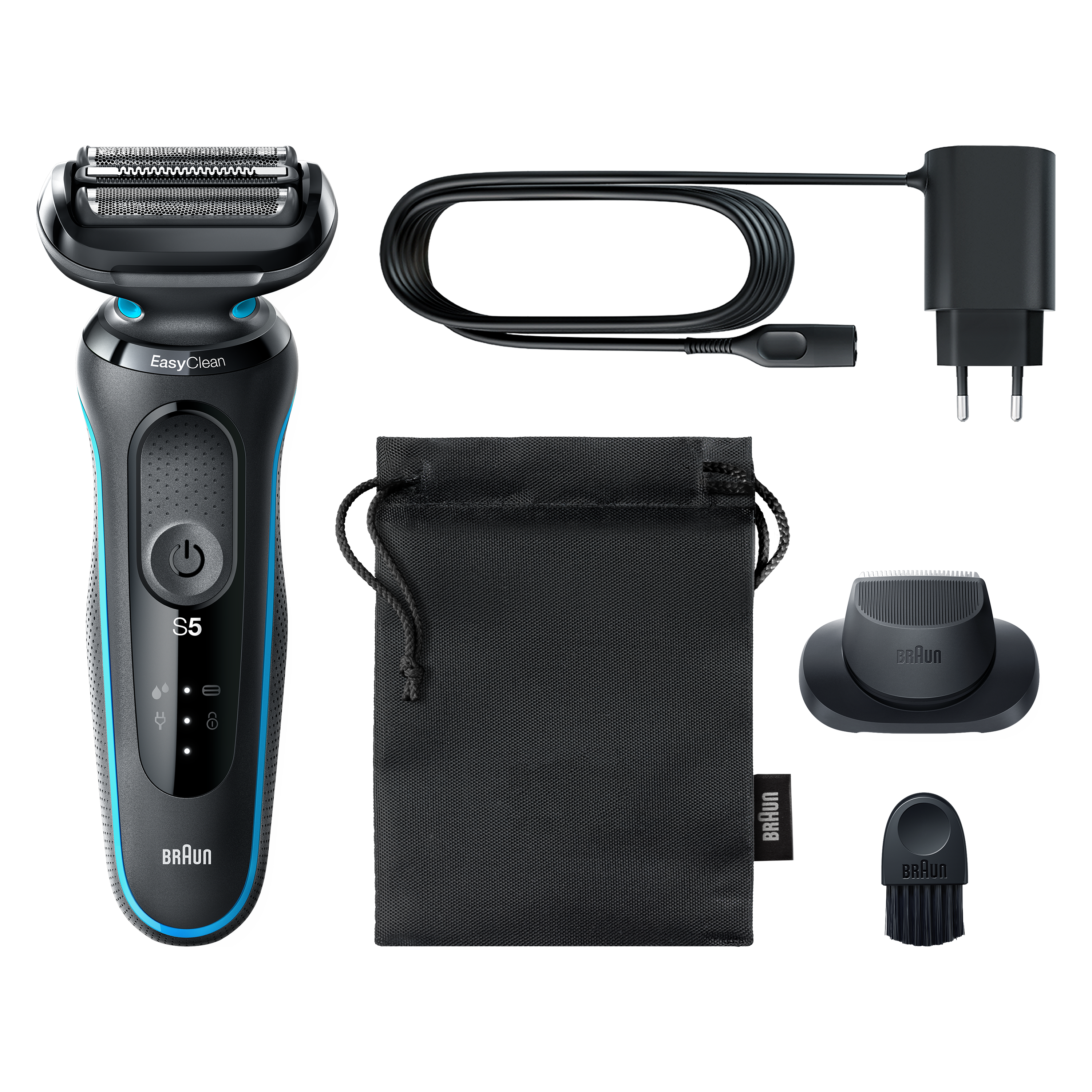 Braun | Shaver | 51-M1200s | Operating time (max) 50 min | Wet & Dry | Juodas/Mint