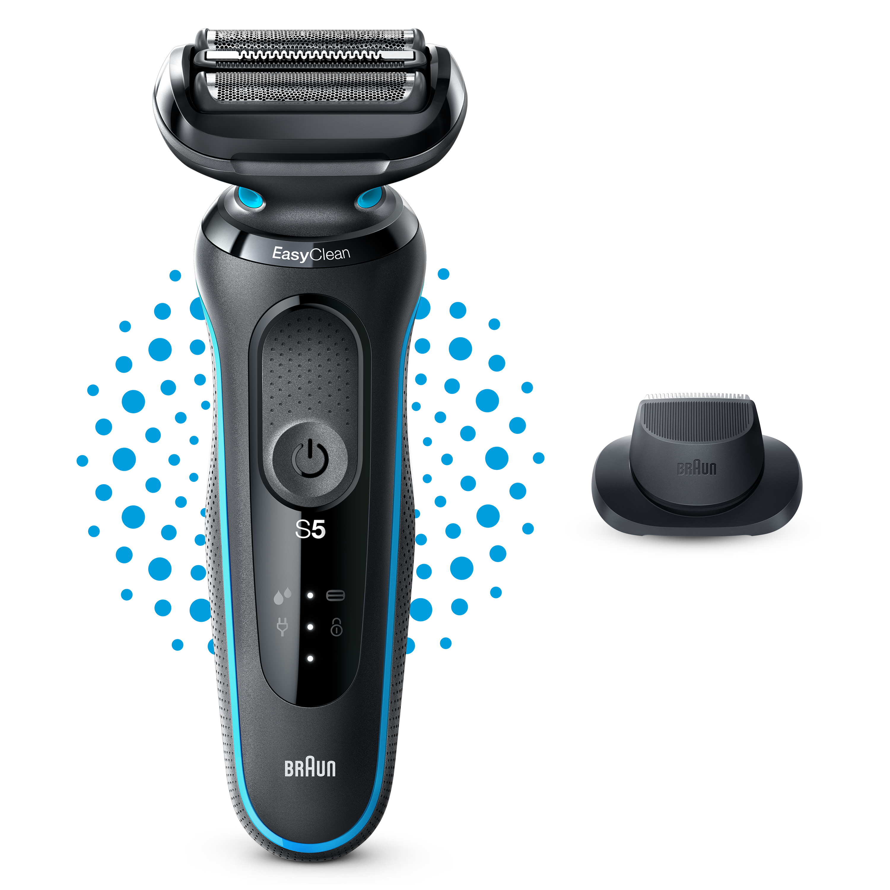 Braun | Shaver | 51-M1200s | Operating time (max) 50 min | Wet & Dry | Juodas/Mint