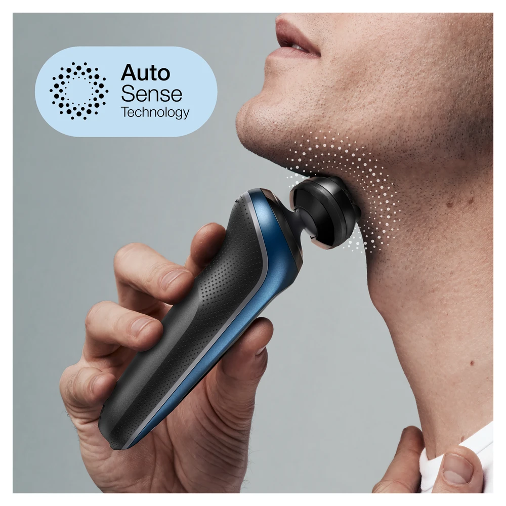 Braun | Shaver | 61-B1500s | Operating time (max) 50 min | Wet & Dry | Mėlyna/Juodas