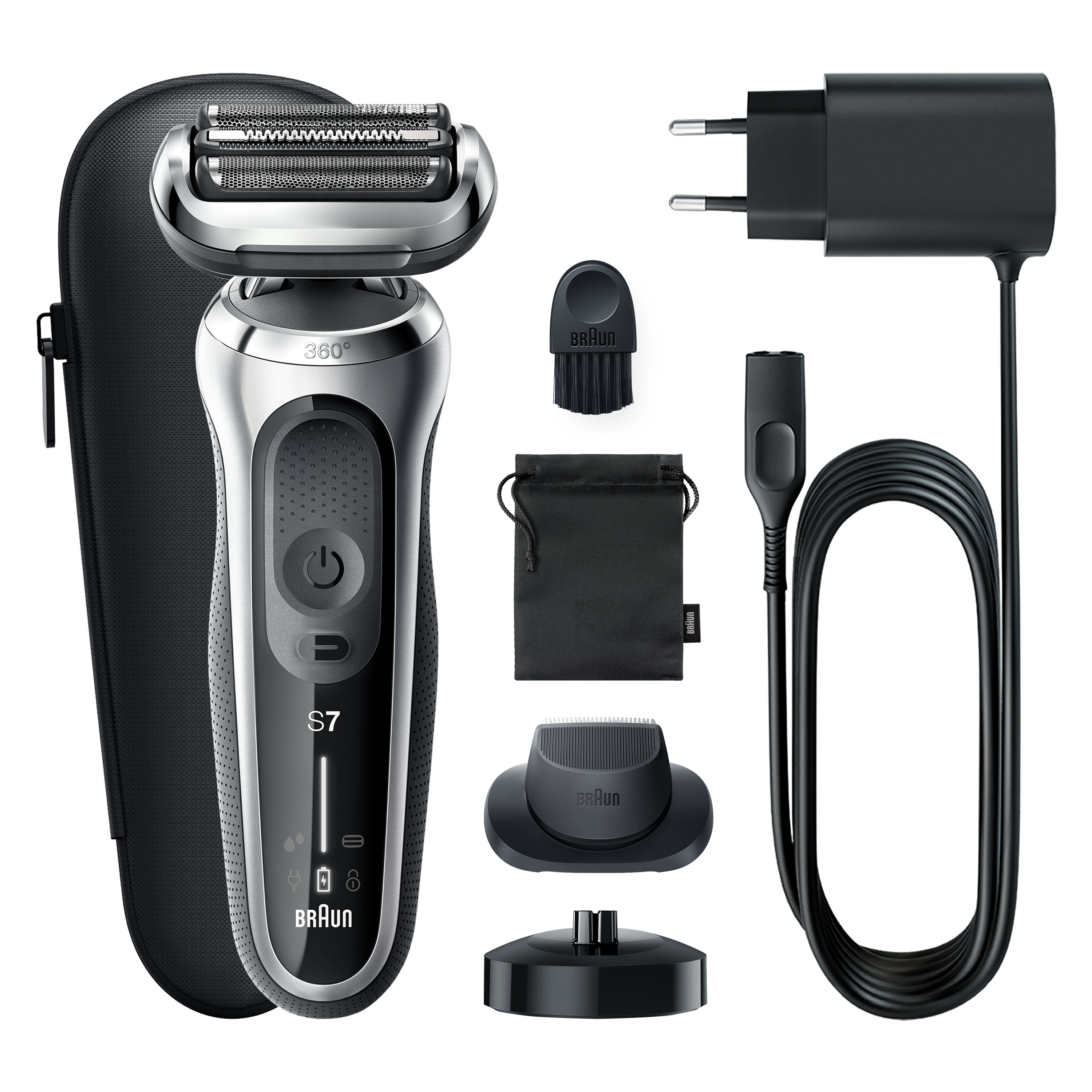 Barzdaskutė Braun | Shaver | 71-S4200cs | Operating time (max) 50 min | Wet & Dry | Sidabrinis/Juodas