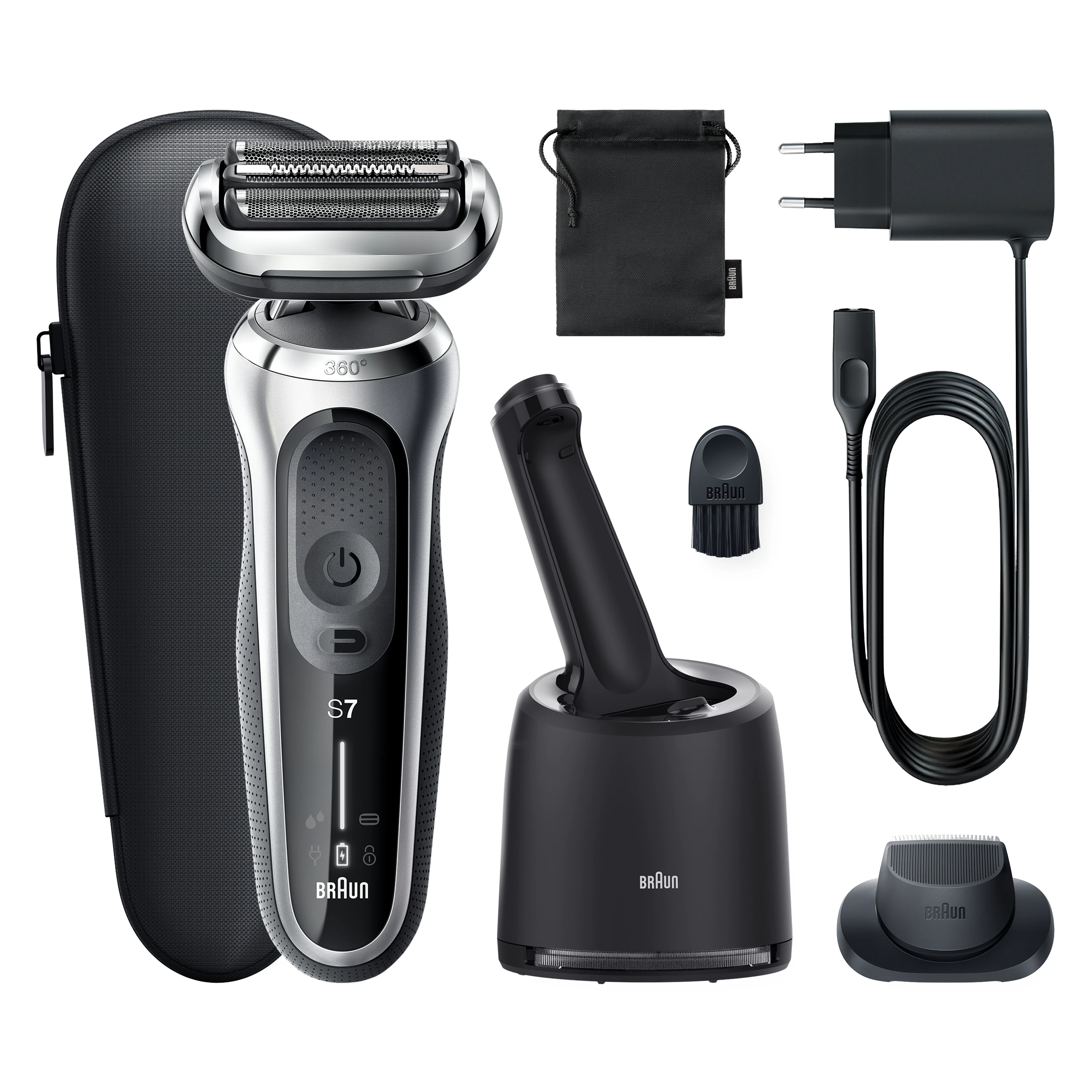 Braun 71-S7200cc barzdaskutė Series 7 360° Flex, AutoSence