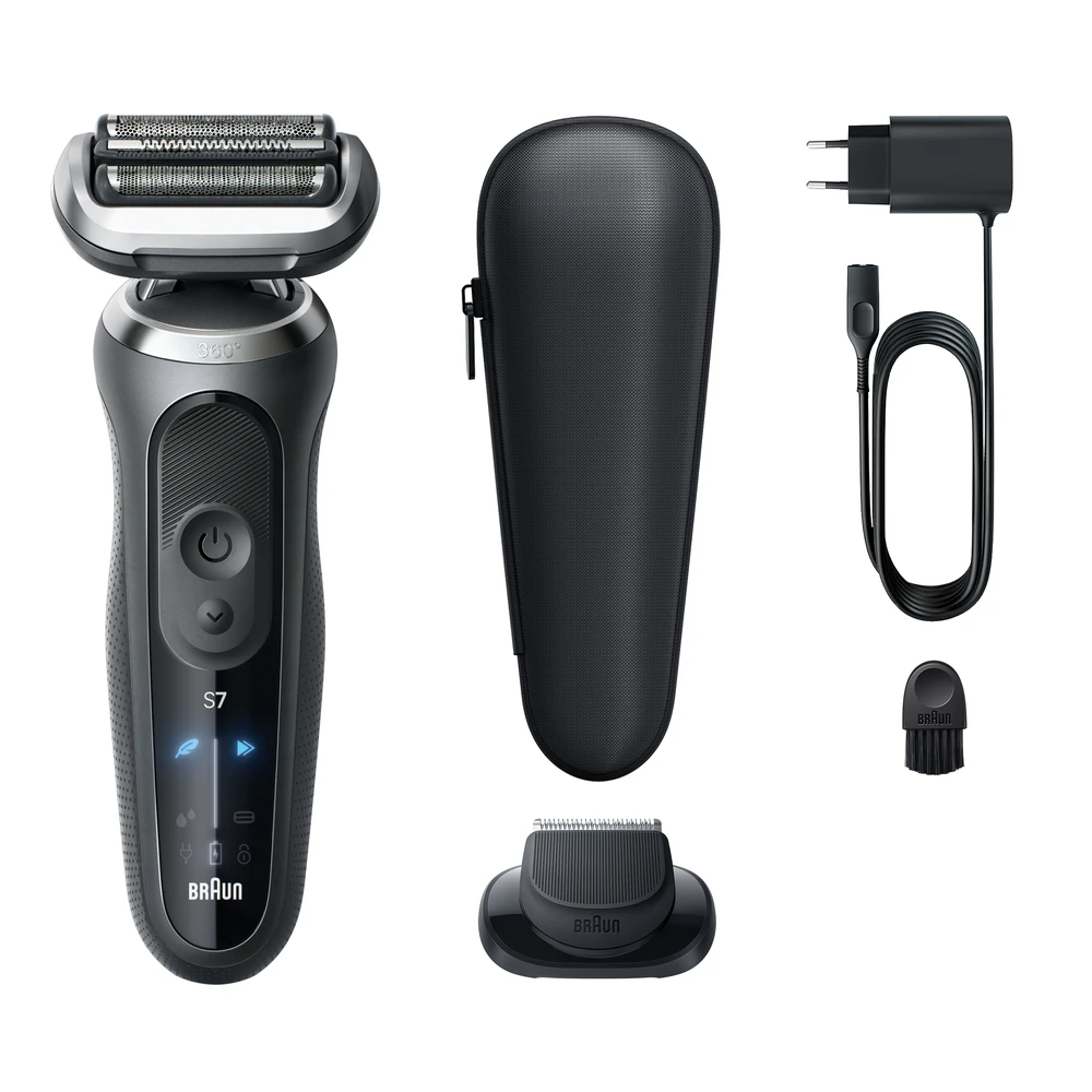 Braun 72-G1200s barzdaskutė Series 7 pilkas