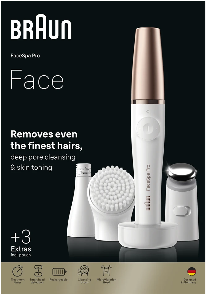 Braun 911 FaceSpa Pro epiliuoja, valo ir pagerina odos išvaizdą