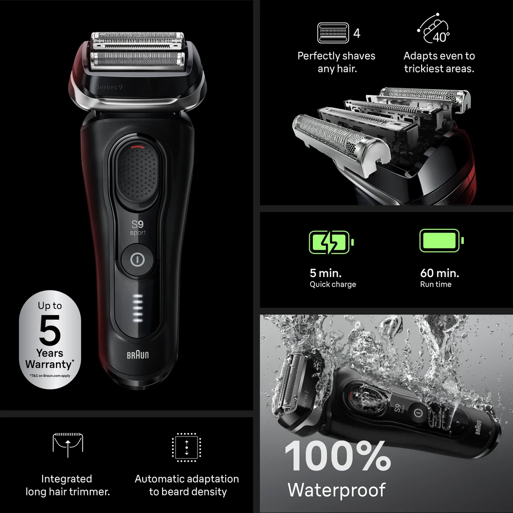 Braun 9110s F1 Barzdaskutė Series 9