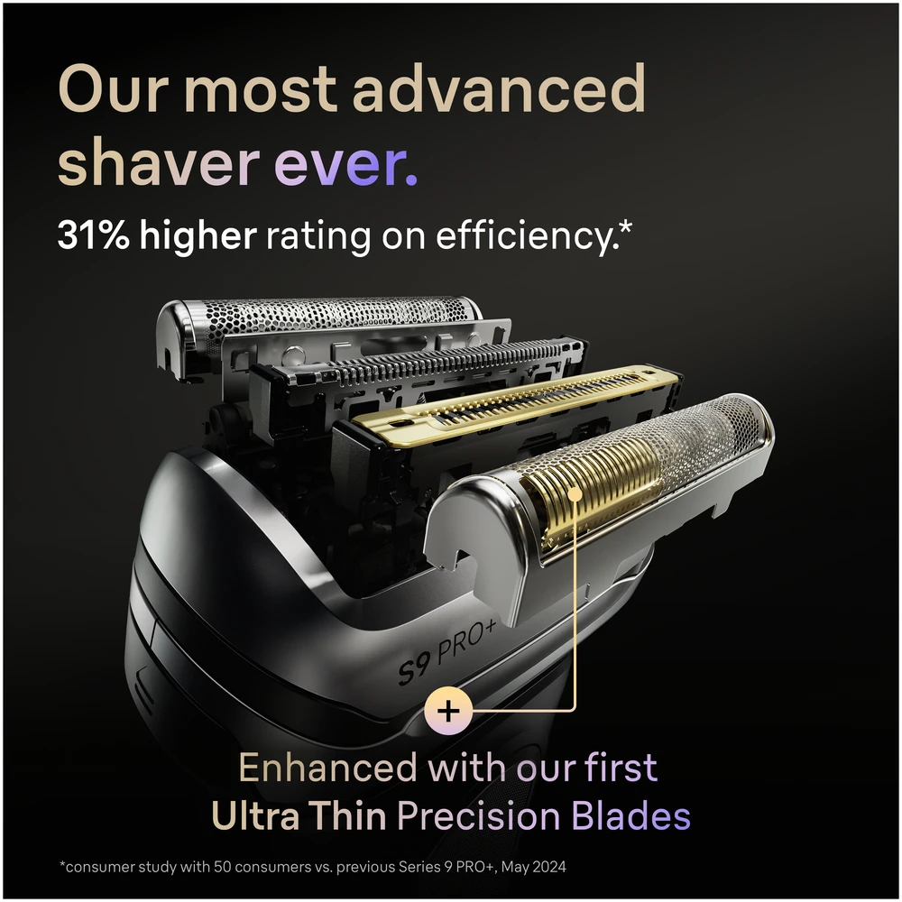 Braun 9600S Barzdaskutė Series 9 PRO+ juodas