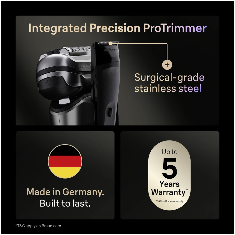 Braun 9600S Barzdaskutė Series 9 PRO+ juodas