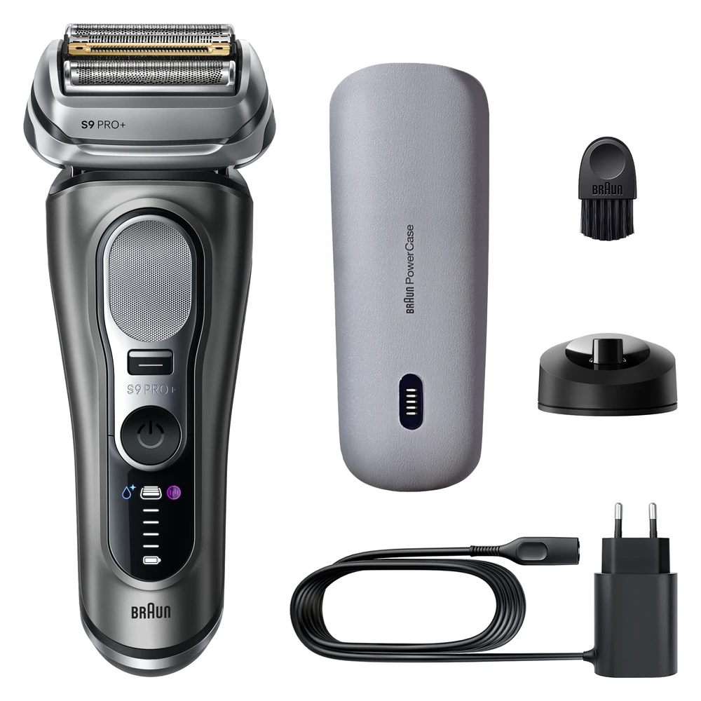 Braun 9625S Barzdaskutė Series 9 PRO+ Power Case / pilkas