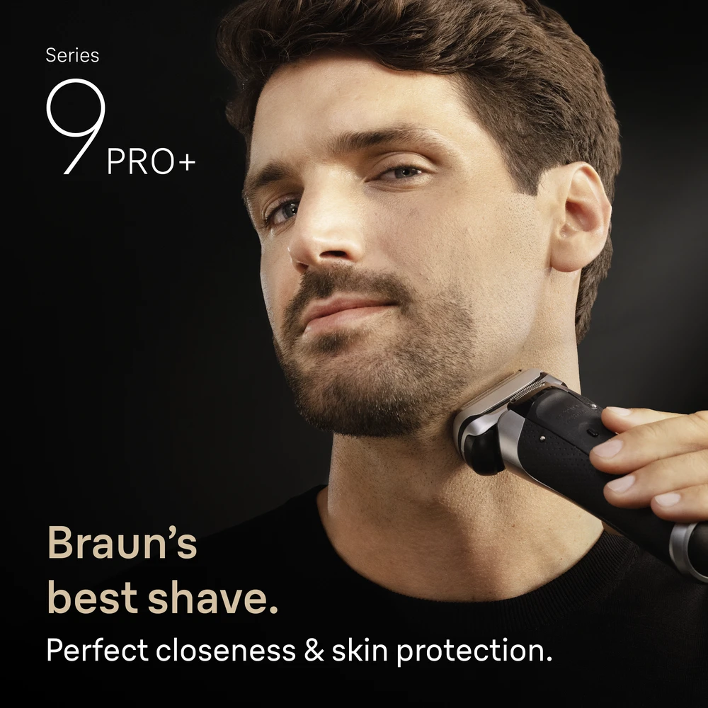 Braun 9667CC Barzdaskutė Series 9 PRO+ Clean&Charge / sidabrinis