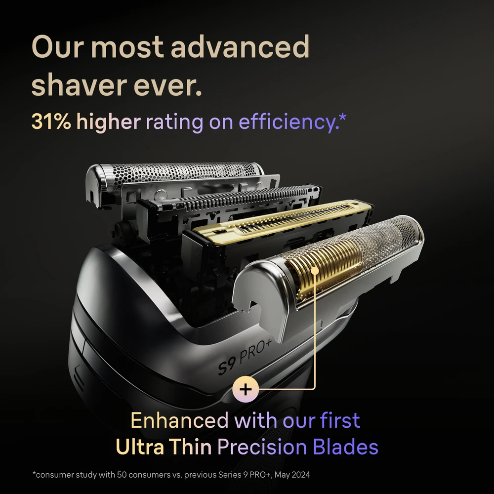 Braun 9667CC Barzdaskutė Series 9 PRO+ Clean&Charge / sidabrinis