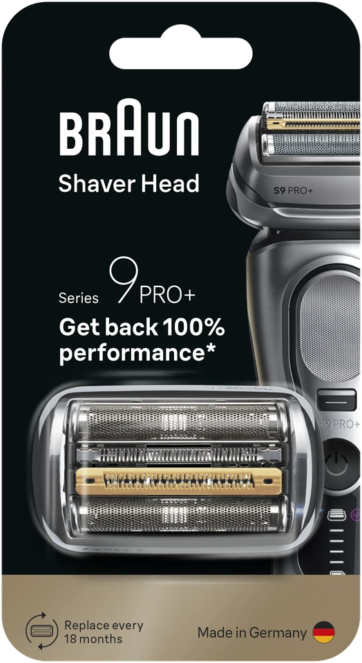 Braun 96M Shaver Replacement Head Series 9 Pro+, Sidabrinis