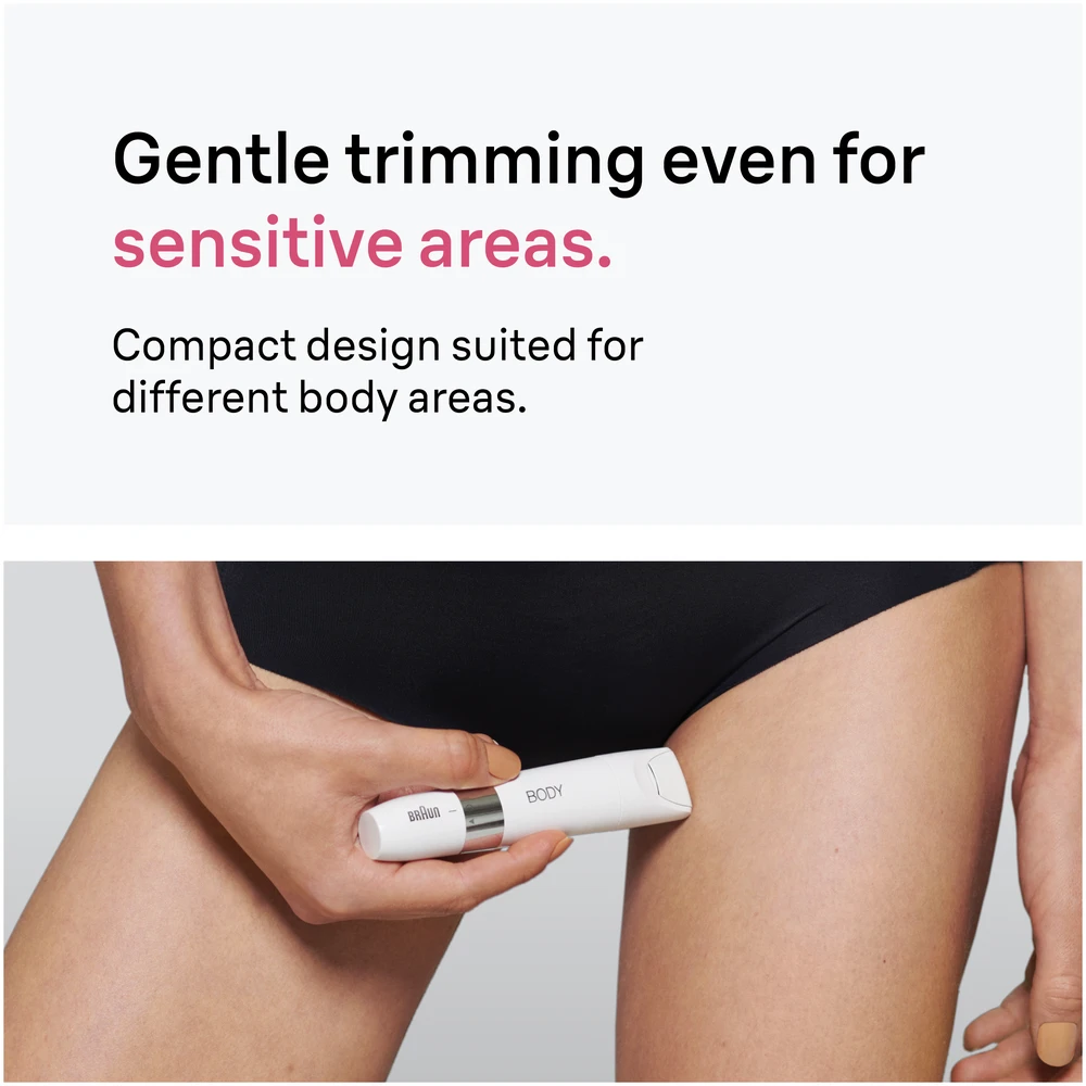 Braun BS1000 kompaktiškas kūno plaukų trimeris BODY