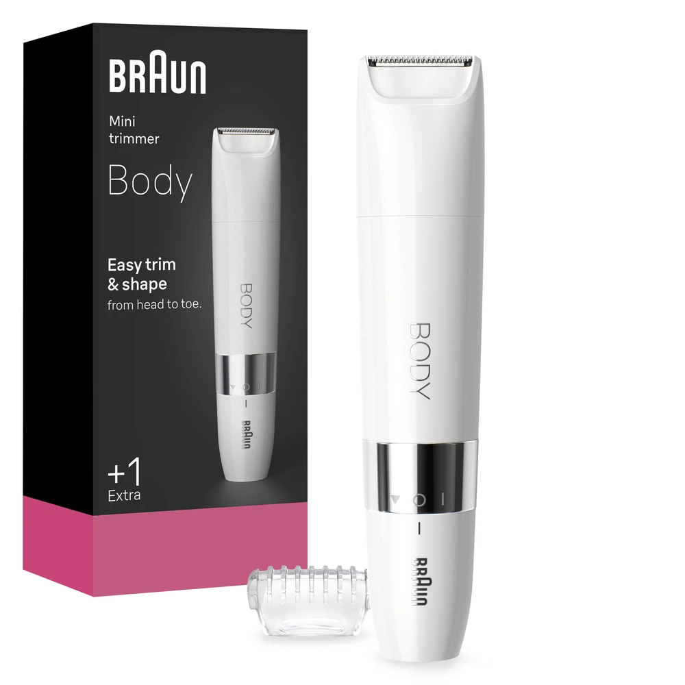 Braun BS1000 kompaktiškas kūno plaukų trimeris BODY