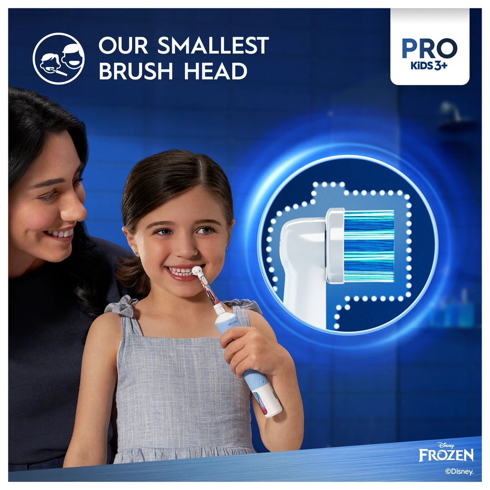 Braun D103.413.2K Vitality PRO Kids Elektrinis Dantų Šepetėlis 3+ Frozen