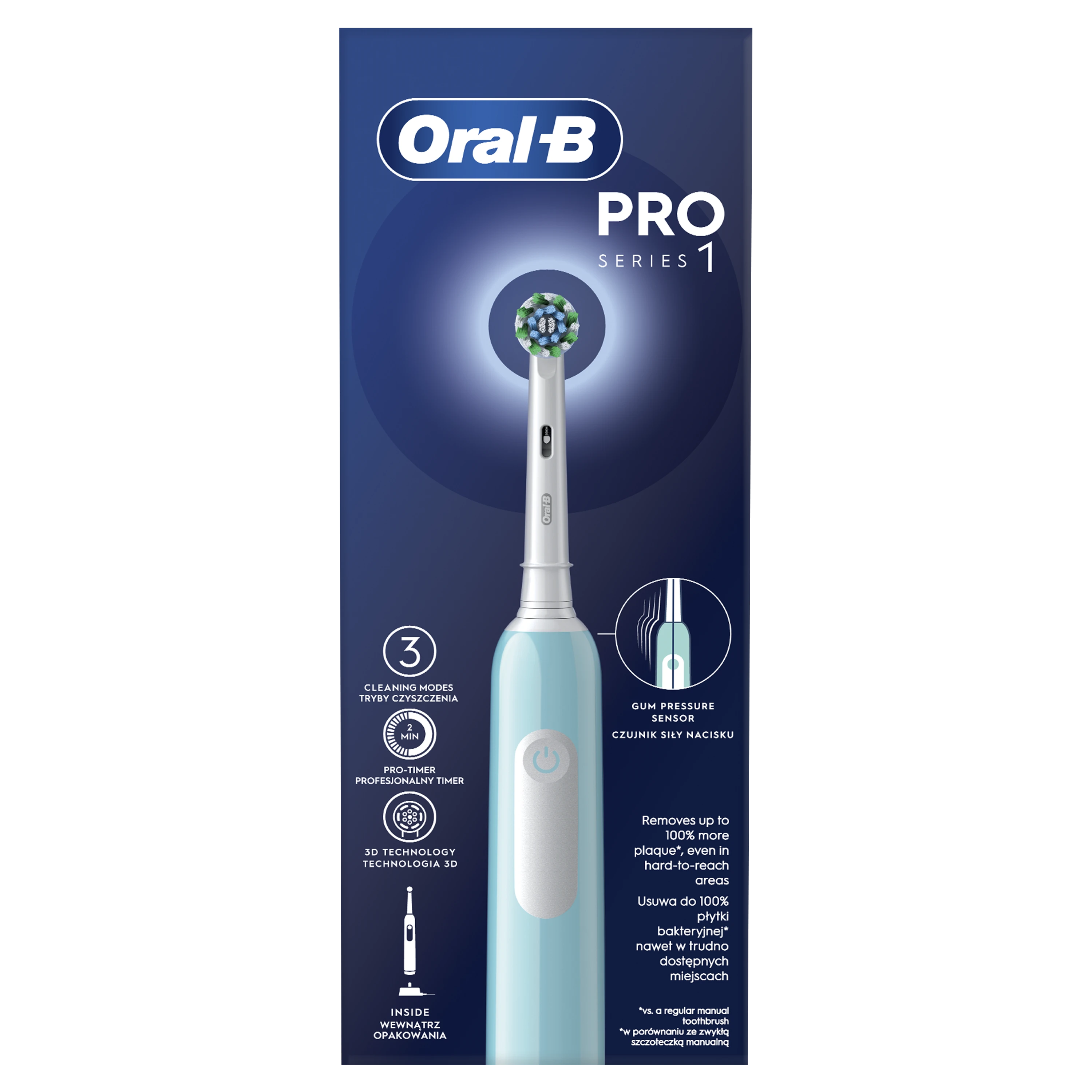 Oral-B Pro 1 šepetėlis pakuotėje