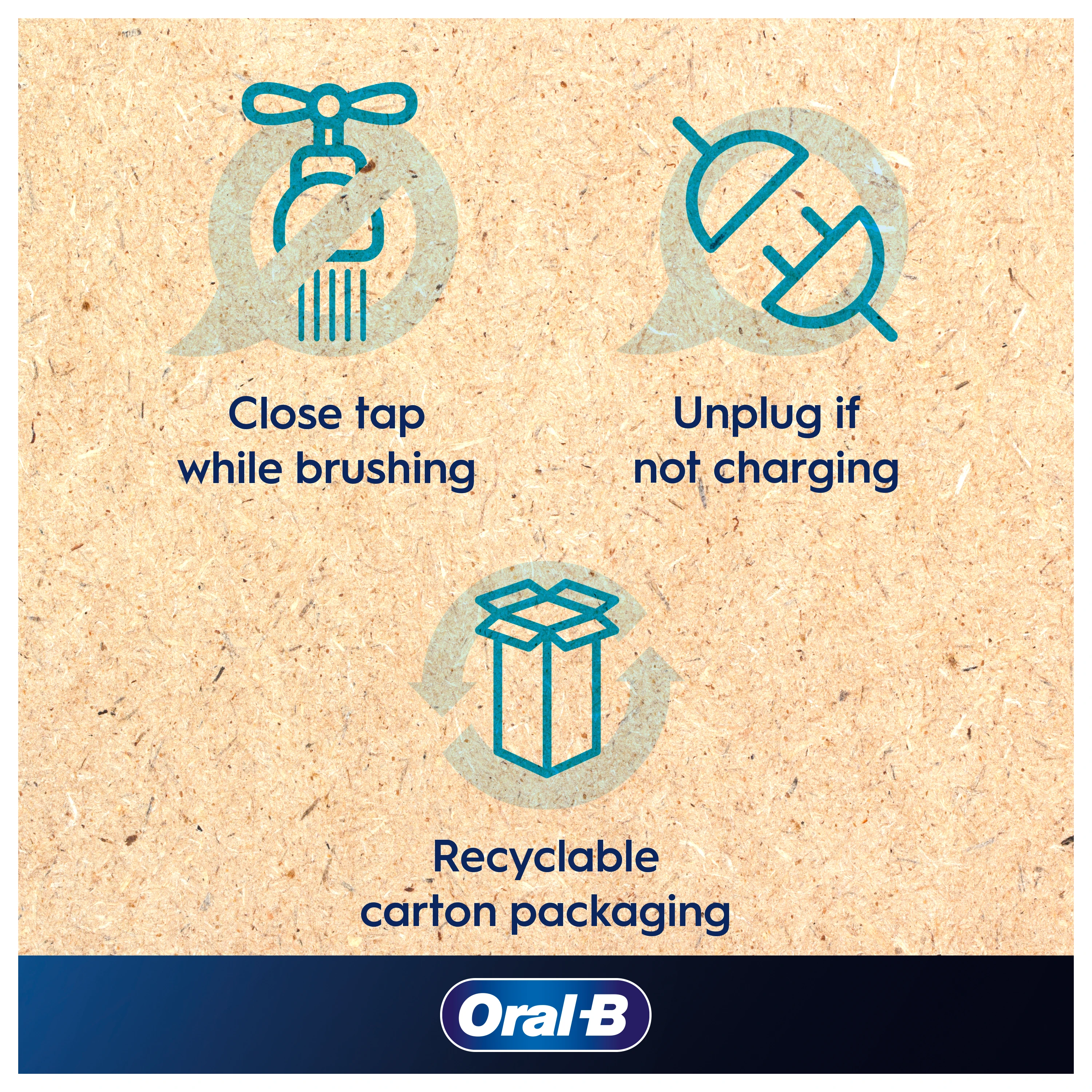 Oral-B Braun D305.523.3H PRO Series 1 Elektrinių Dantų Šepetėlių Rinkinys