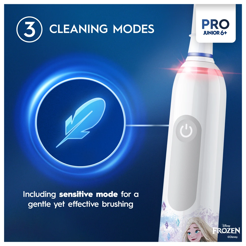 Braun D505.513.Z3K Pro Series 3 Junior 6+ Frozen Elektrinis Dantų Šepetėlis