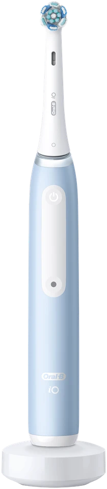 Oral-B | Elektrinis dantų šepetėlis | iO3 Series | Įkraunamas | Suaugusiems | Šepetėlių skaičius galvutės įeina 1 | Number of teeth brushing modes 3 | Ice Mėlyna