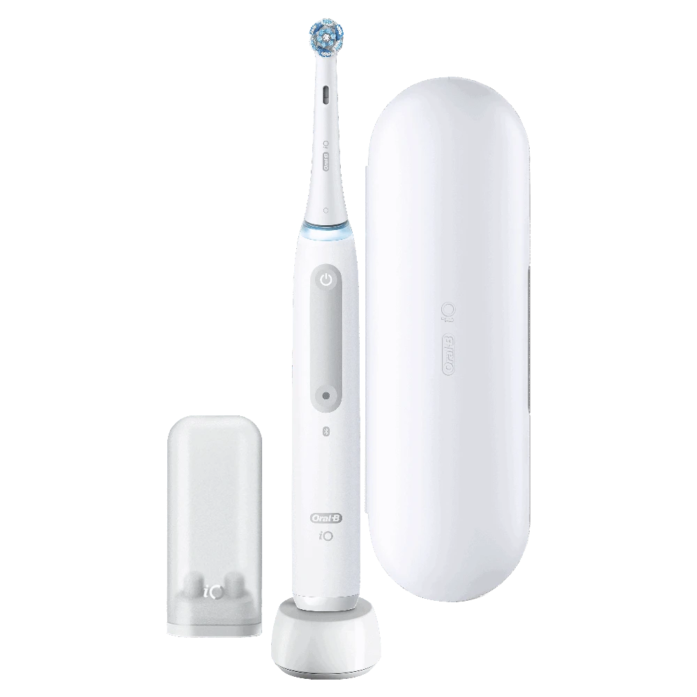 Braun Oral-B iO4 elektrinis dantų šepetėlis baltas Quite Baltas