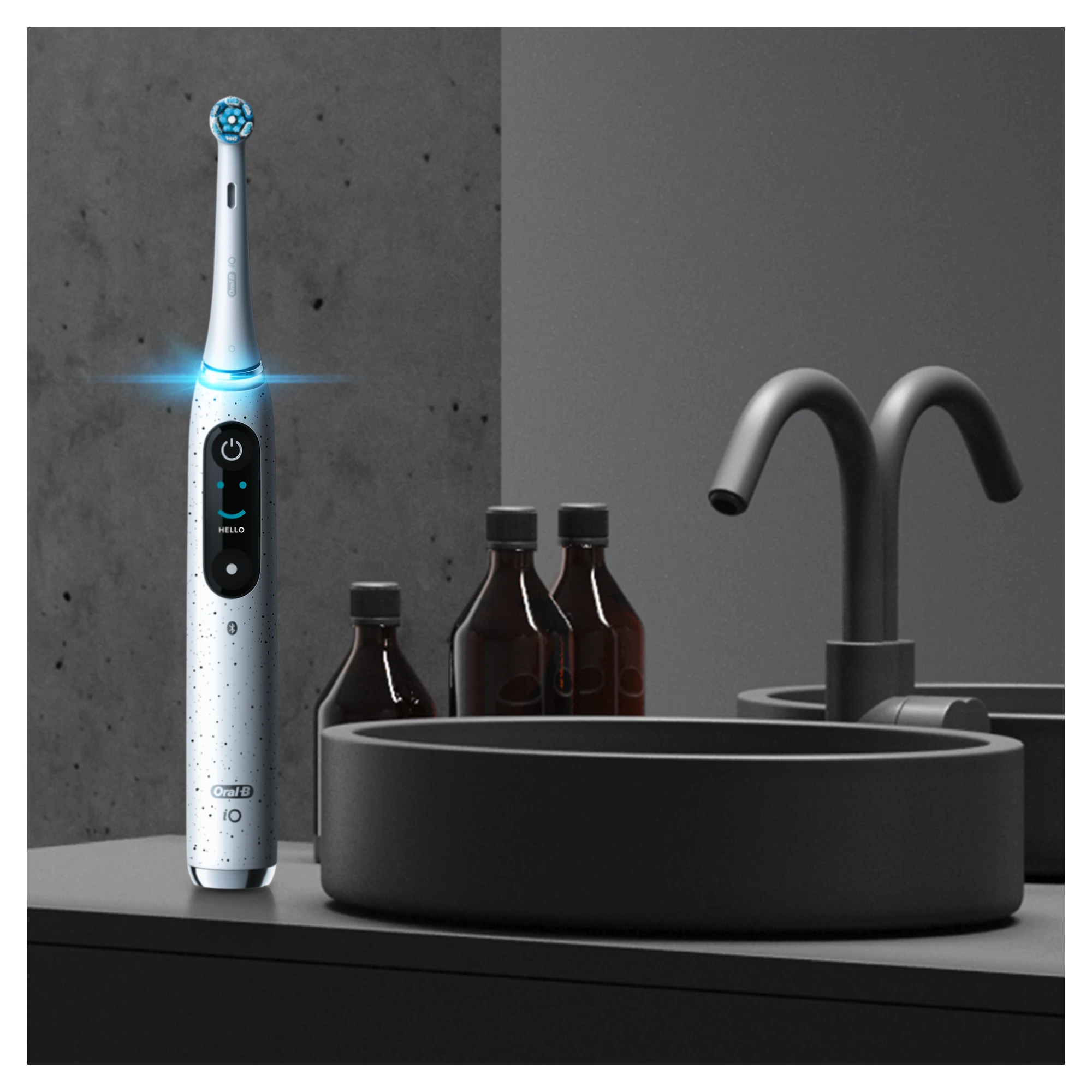 Elektrinis dantų šepetėlis Braun Oral-B iO Series 10, Baltos spalvos