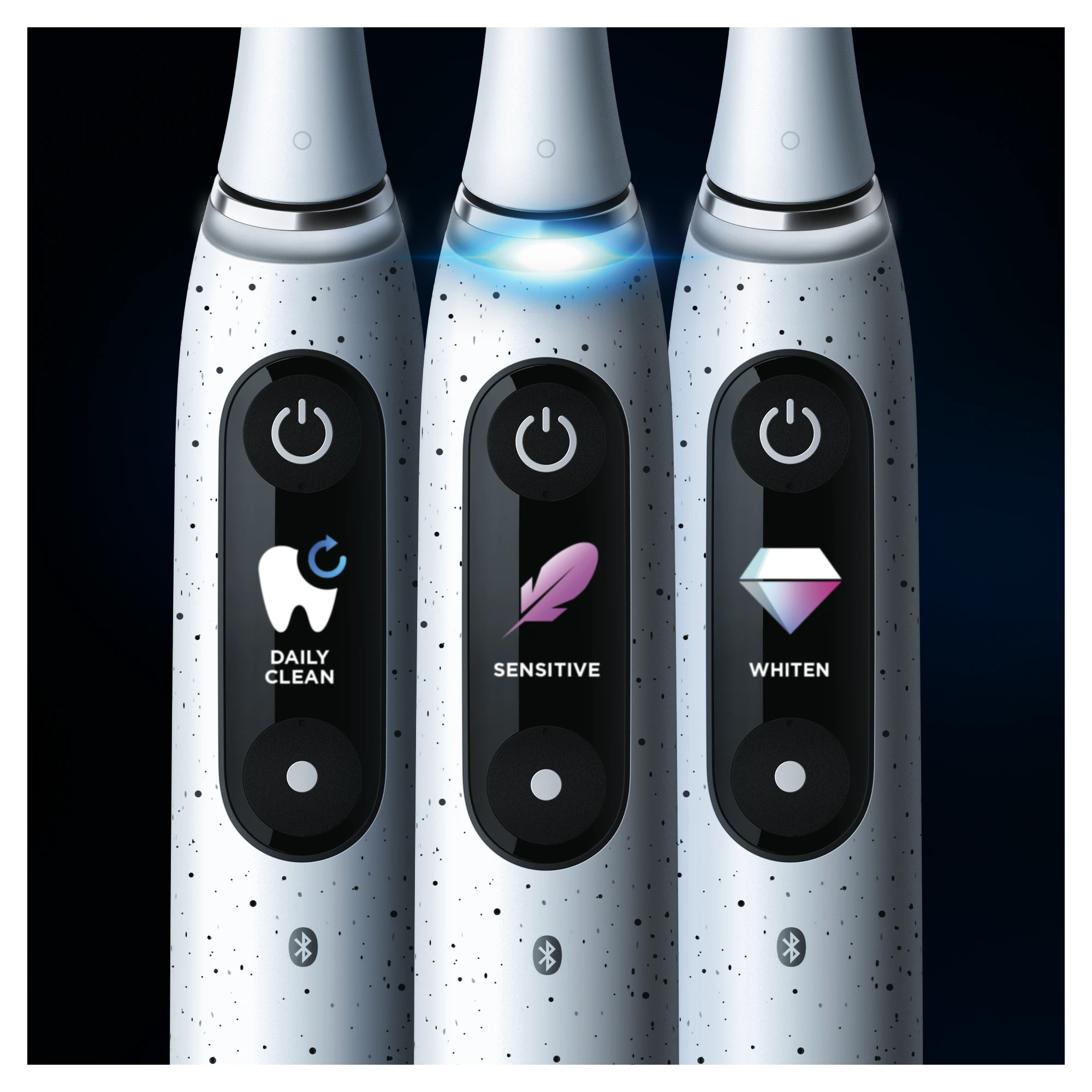 Elektrinis dantų šepetėlis Braun Oral-B iO Series 10, Baltos spalvos