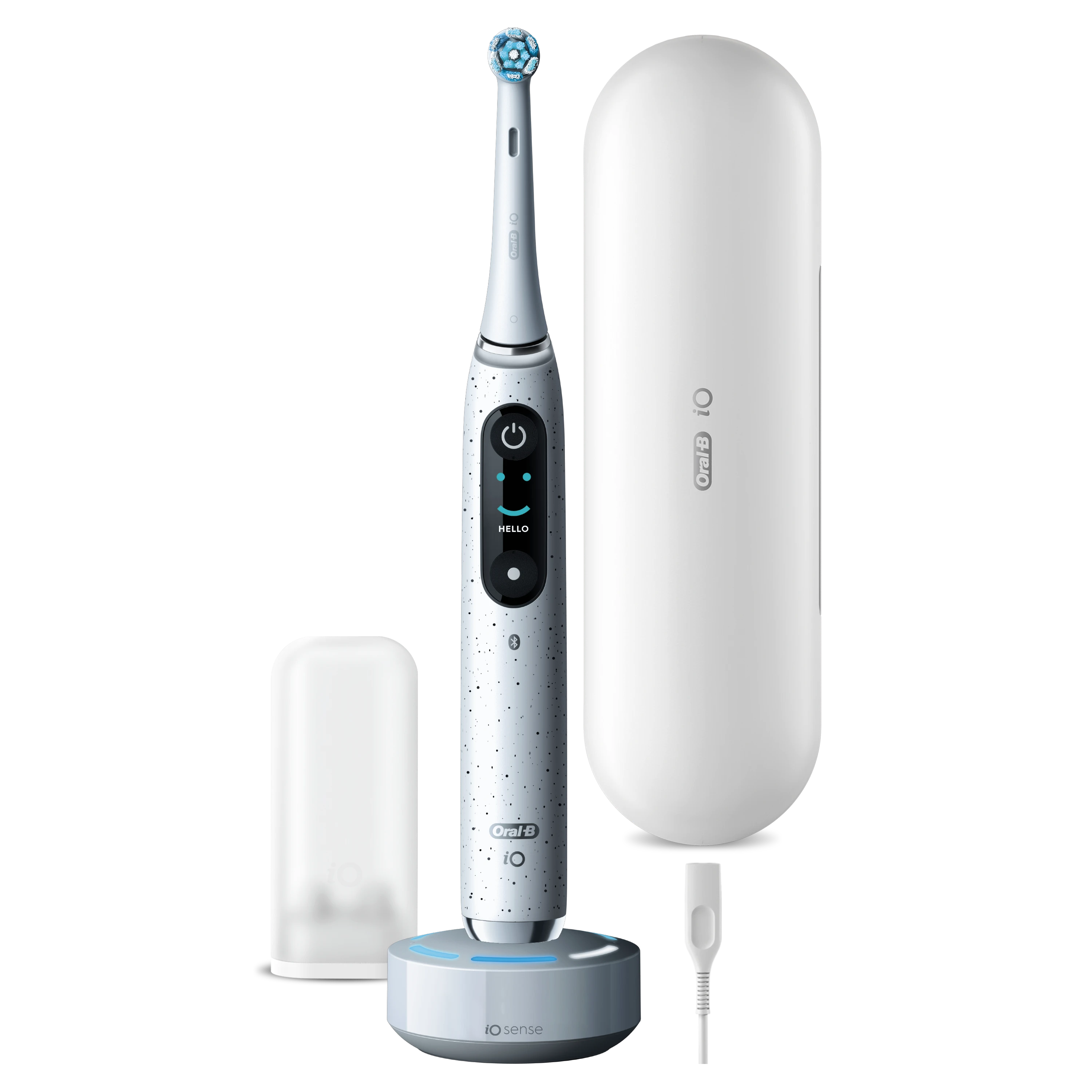 Elektrinis dantų šepetėlis Braun Oral-B iO Series 10, Baltos spalvos