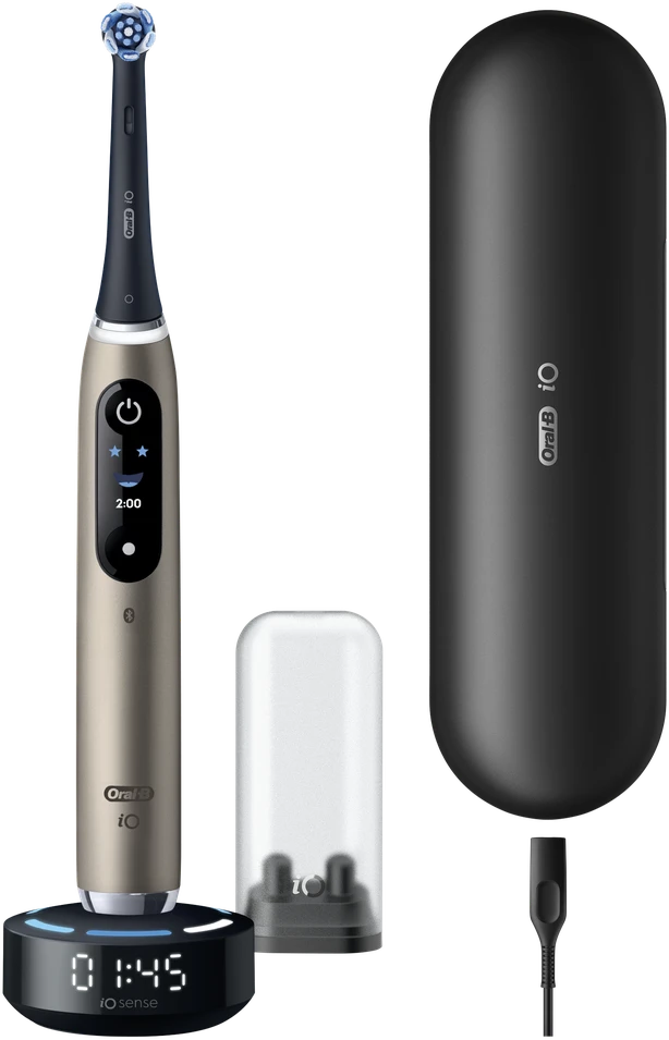 Oral-B iO10 auksinis šepetėlis su krovimo stotele