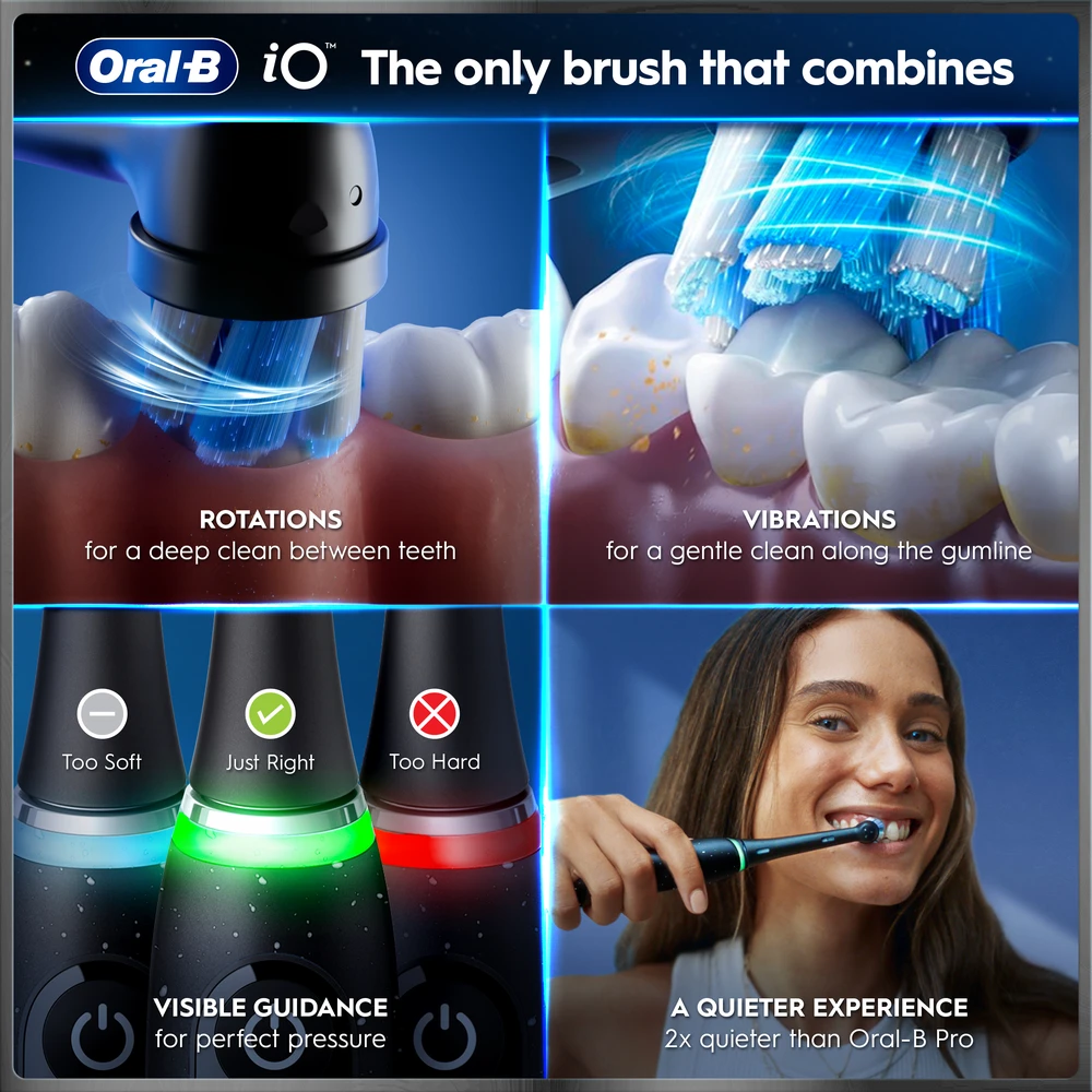 Braun iOM10d.4BDF4.0 Oral-B iO10 Duo Elektrinis Dantų Šepetėlis +TC