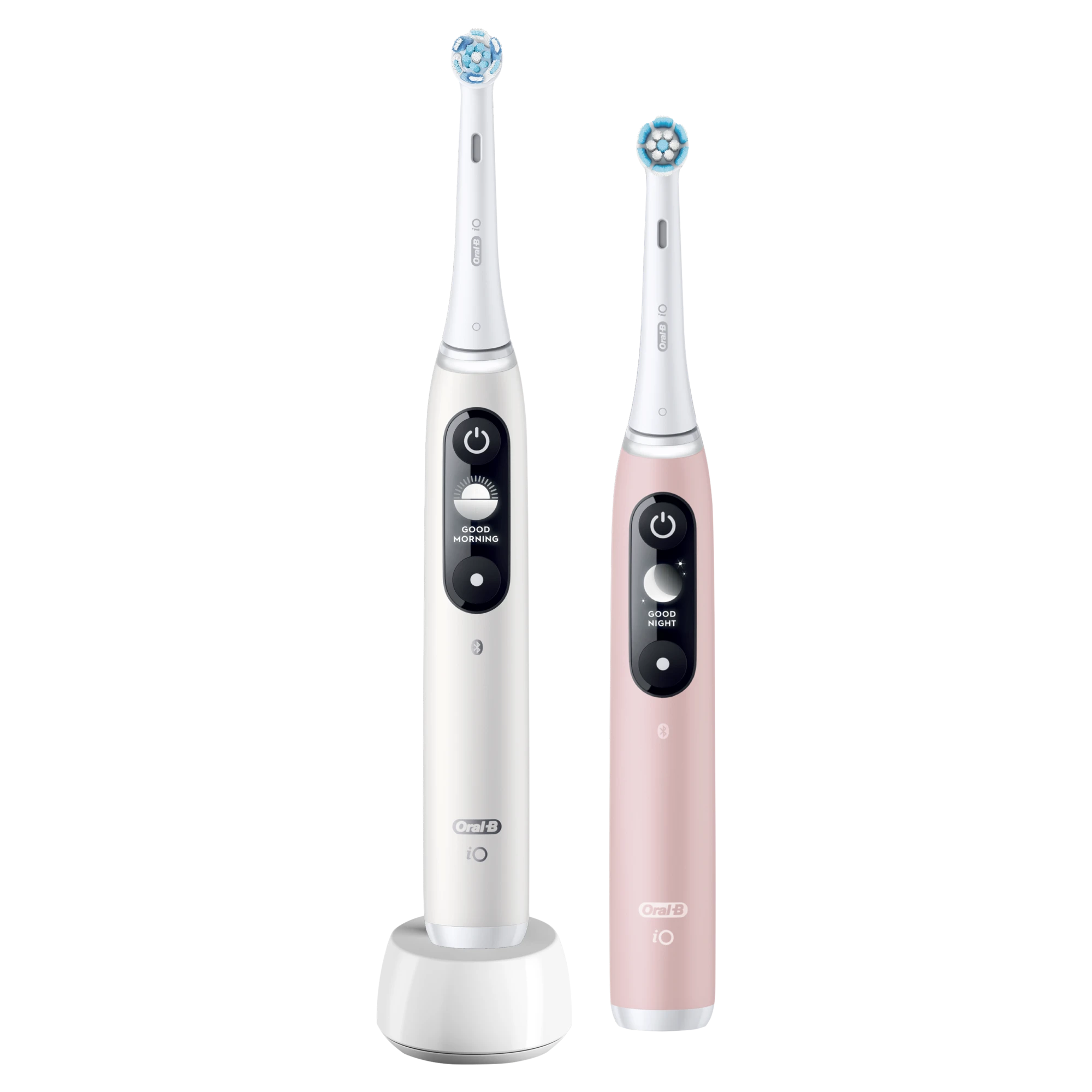 Braun iOM6d.2I6.1 Oral-B iO6 Duo Pack Elektrinis Dantų Šepetėlis Baltas + Rožinė Sand Extra Handle