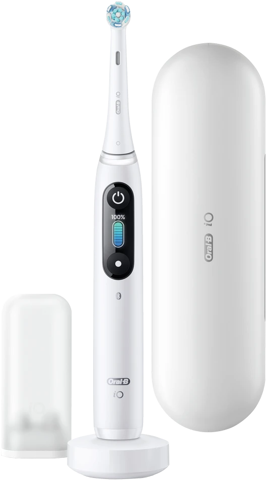 Elektrinis dantų šepetėlis Oral-B iO8, baltas