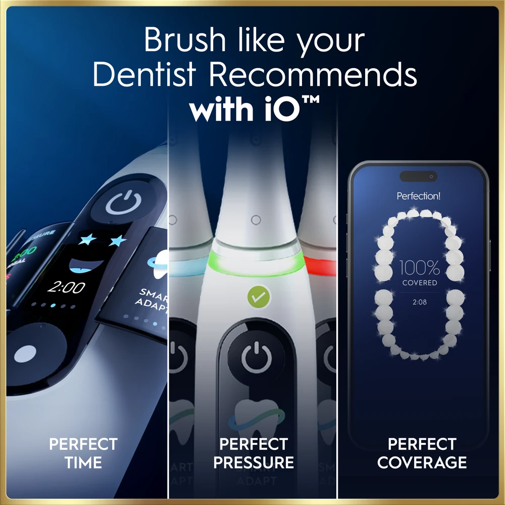 ORAL-B iO Series 9N Elektrinis dantų šepetėlis, baltos spalvos