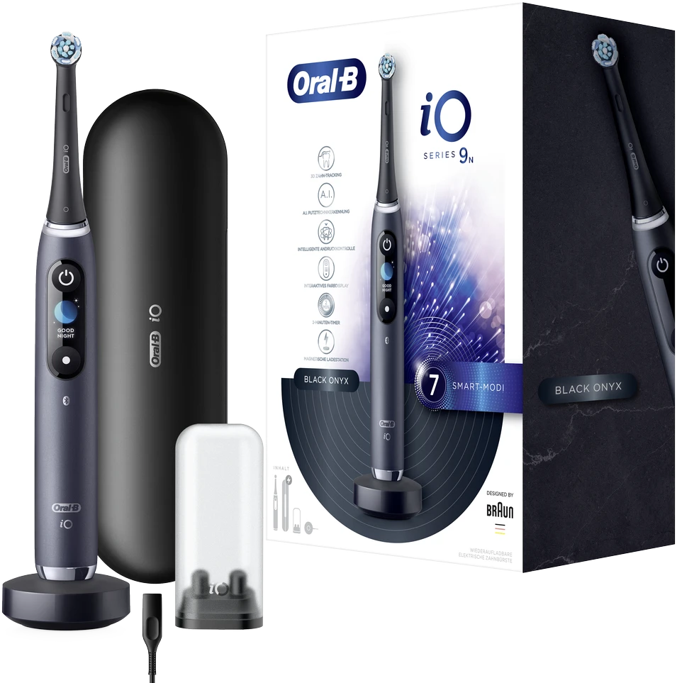 ORAL-B iO Series 9 Elektrinis dantų šepetėlis, juodos spalvos