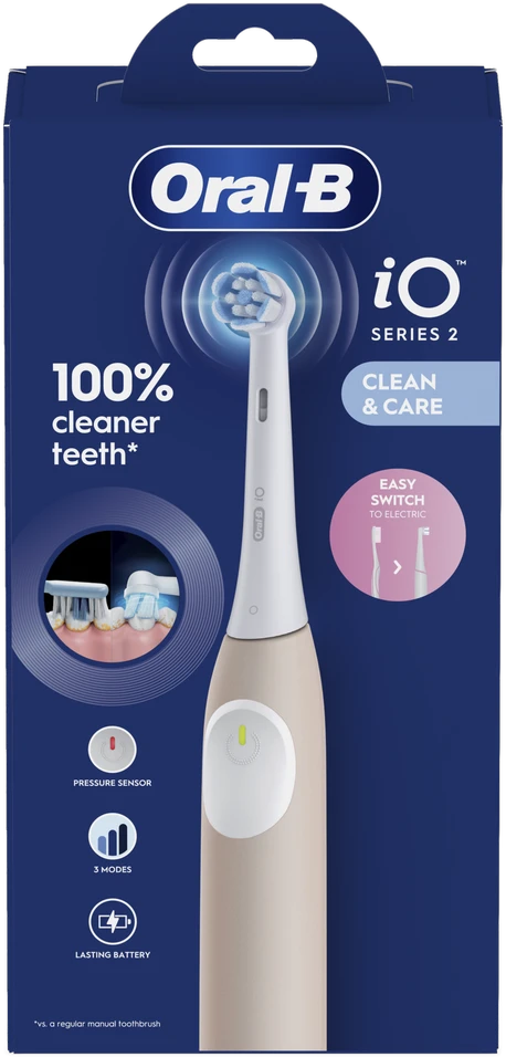 Braun iOS2.1C9.0P Oral-B iO2 Elektrinis Dantų Šepetėlis Calm Rožinė