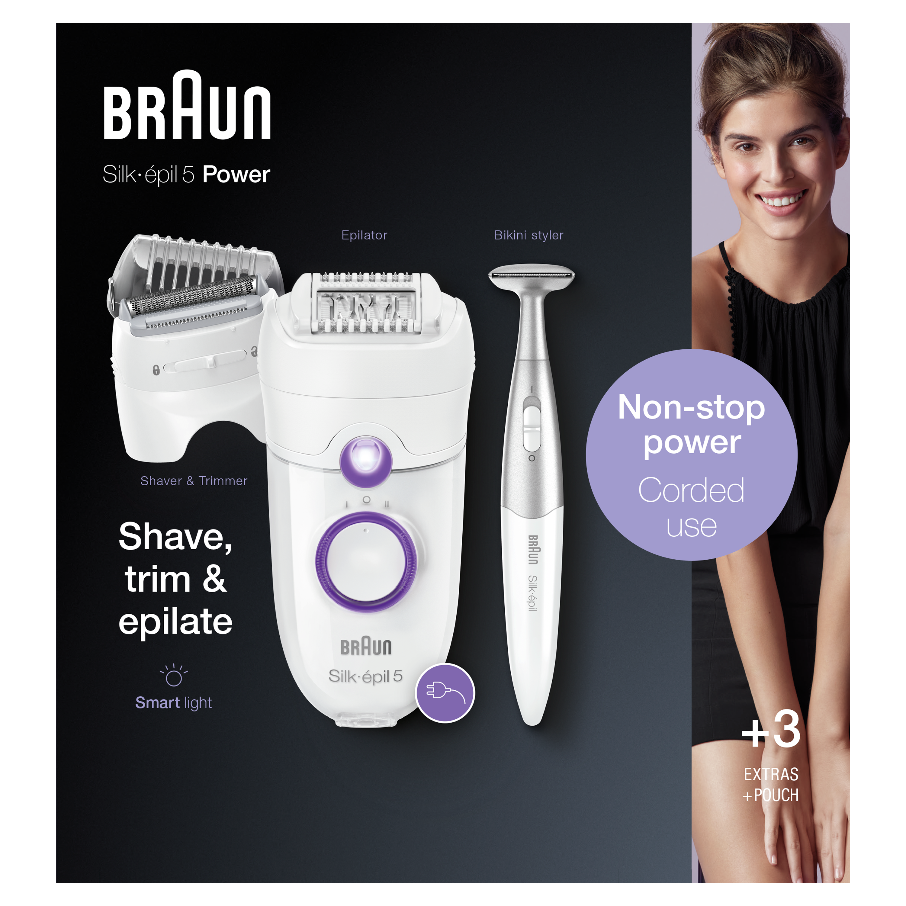 Braun SE5825P Epiliatorius Silk•èpil® 5