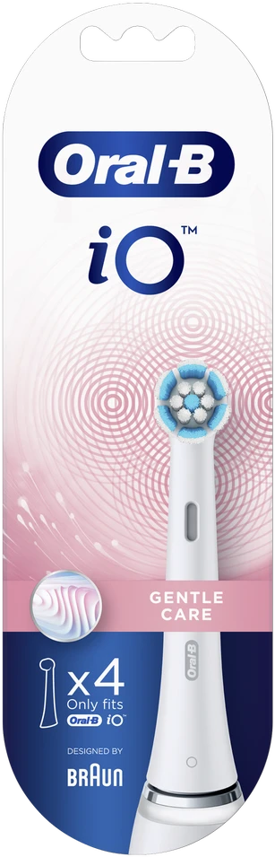 Dantų šepetėlio galvutės Braun Oral-B iO Gentle Care 4 vnt. balta