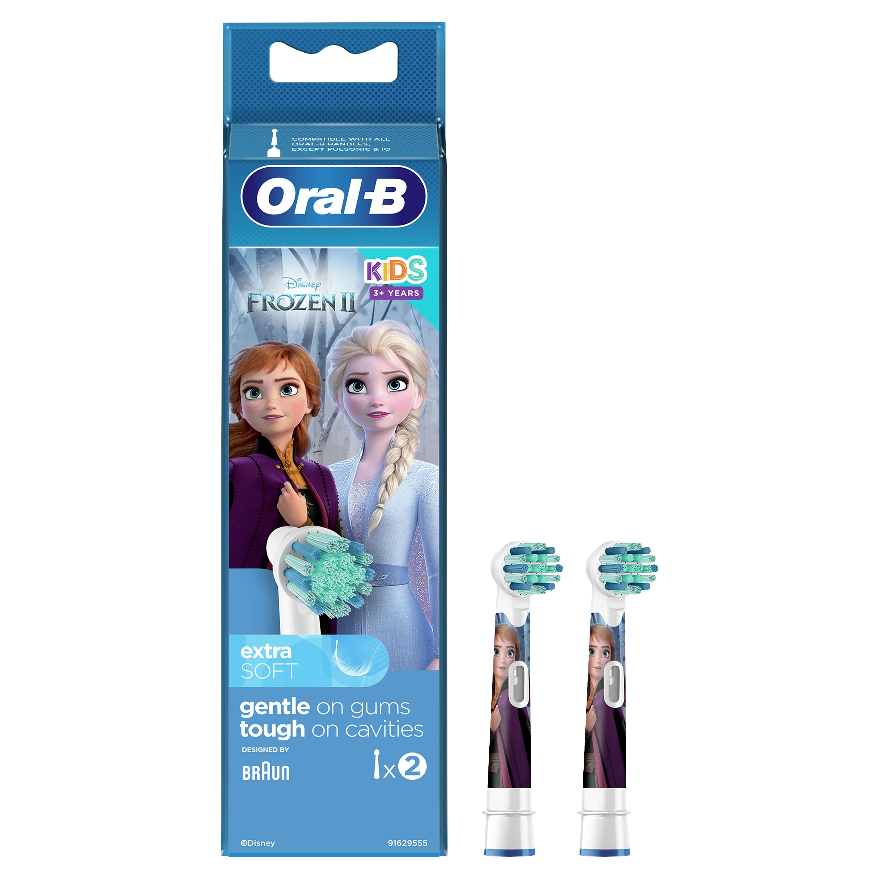 Dantų šepetėlio antgaliai Braun EB10-2 Frozen