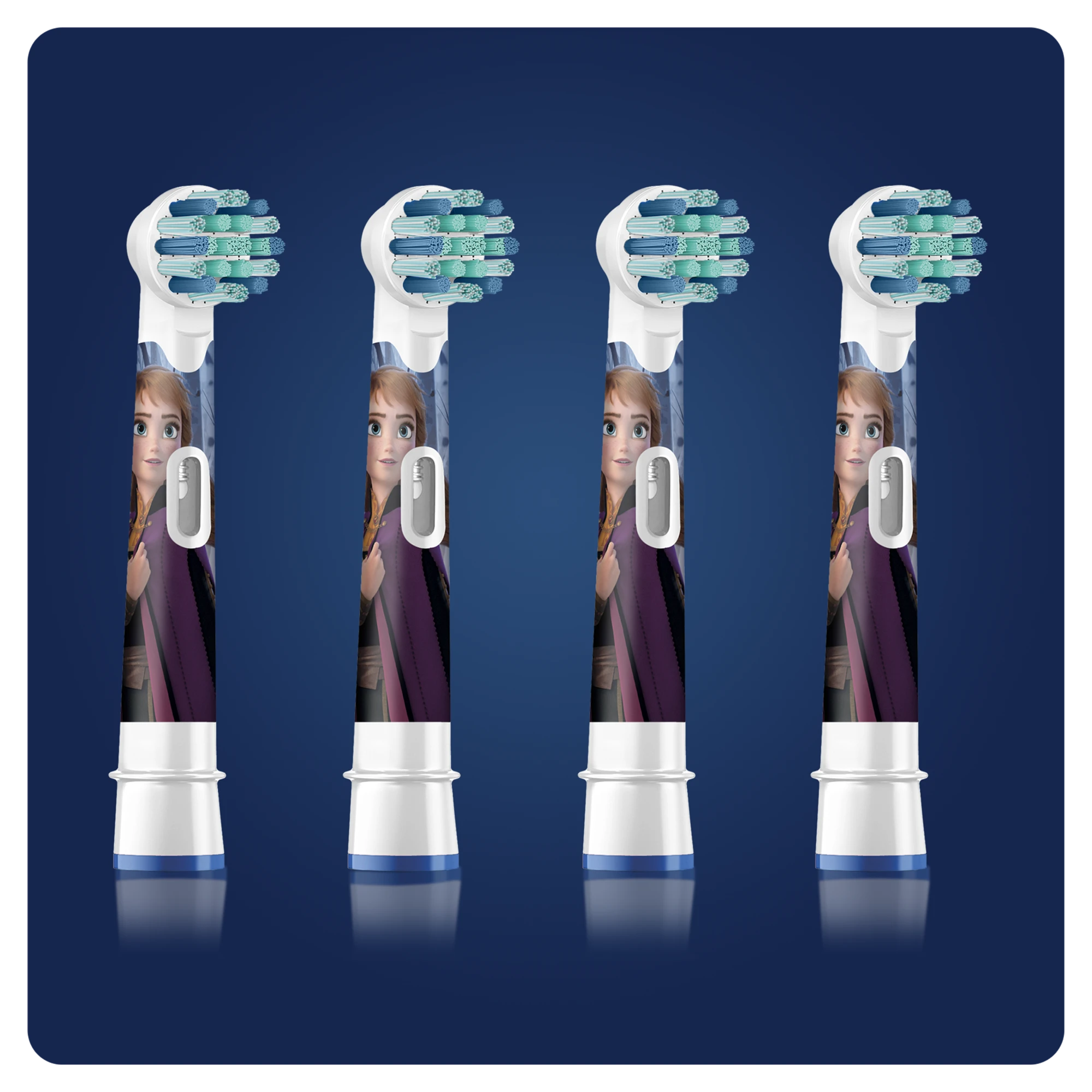 Dantų šepetėlio antgaliai ORAL-B BRAUN Frozen II, 4 vnt.