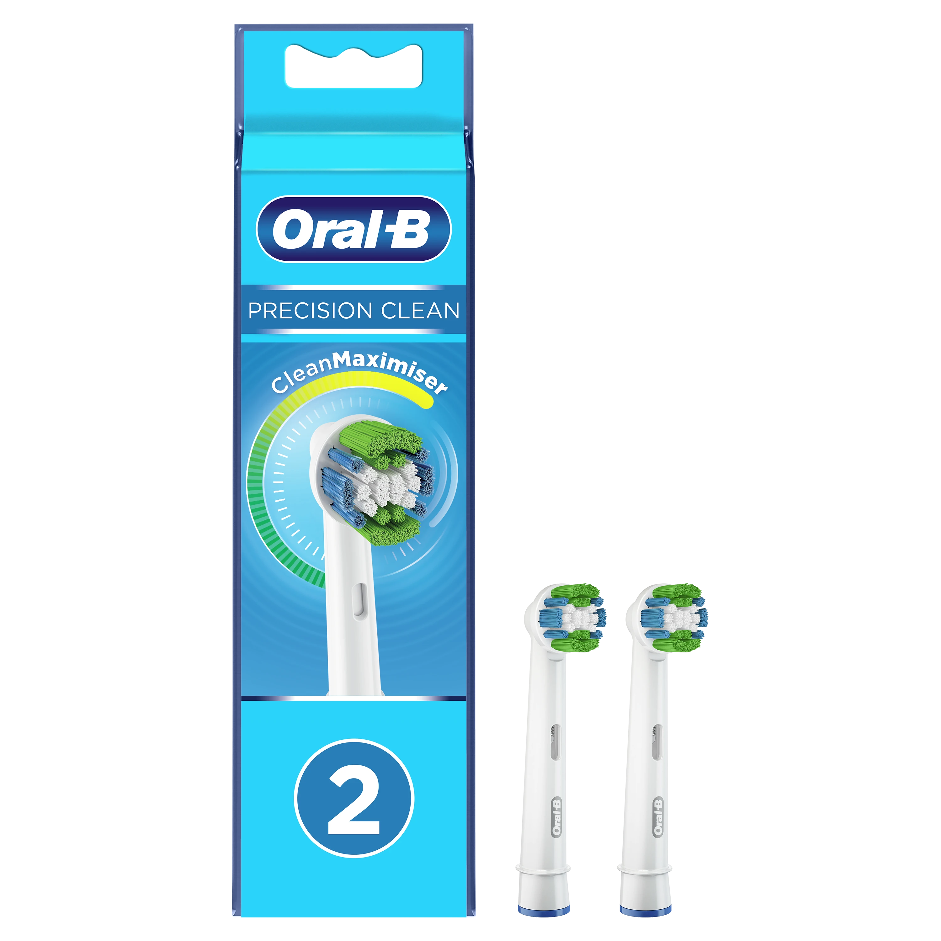 Oral-B Precision Clean antgaliai, pakuotė su dviem vienetais