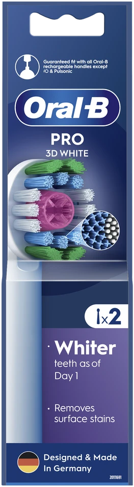Braun Dantų šepetėlio galvutės Oral-B EB18pRX 3D, 2 vnt.