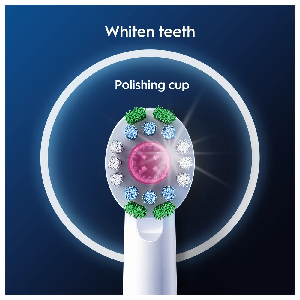 Braun Oral-B 3D White šepetėlio galvutė su poliravimo elementu