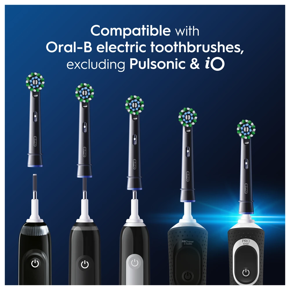 Oral-B Cross Action galvučių suderinamumo iliustracija
