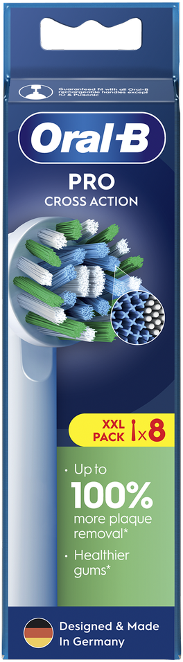 Dantų šepetėlis Braun Oral-B EB50-8 Cross Action Pro Dantų Šepetėlio Galvutės, 8 Vnt.