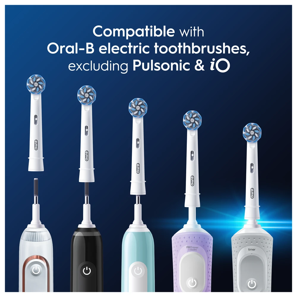 EB60-8 Braun Oral-B SENSITIVE Labai labai plonas Elektrinio Dantų Šepetėlio Galvutės