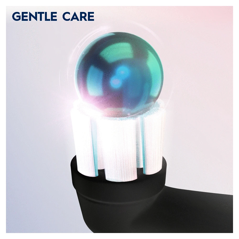 Dantų šepetėlis Braun SB-4 Oral-B iO Gentle Care Juodas keičiamos dantų šepetėlio galvutės 4 vnt.