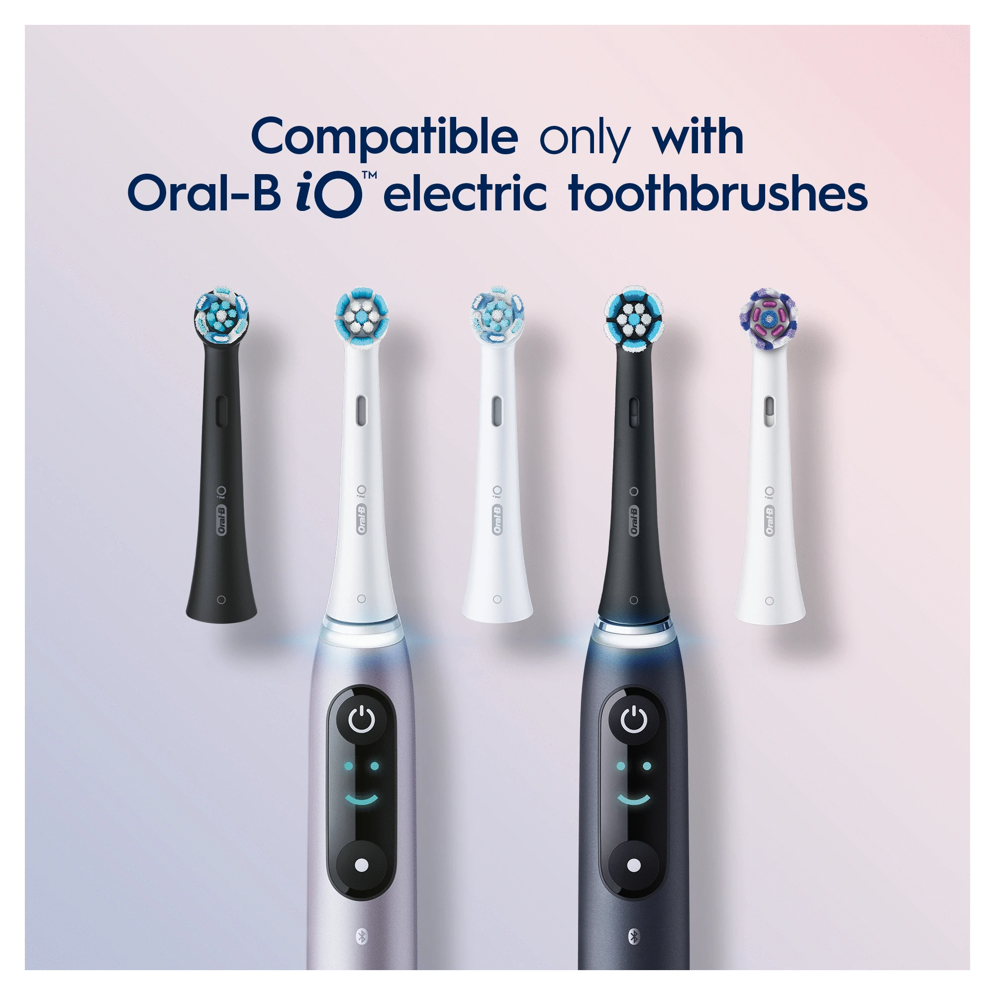 Braun SB-4 Oral-B iO Gentle Care Juodas keičiamos dantų šepetėlio galvutės 4 vnt.