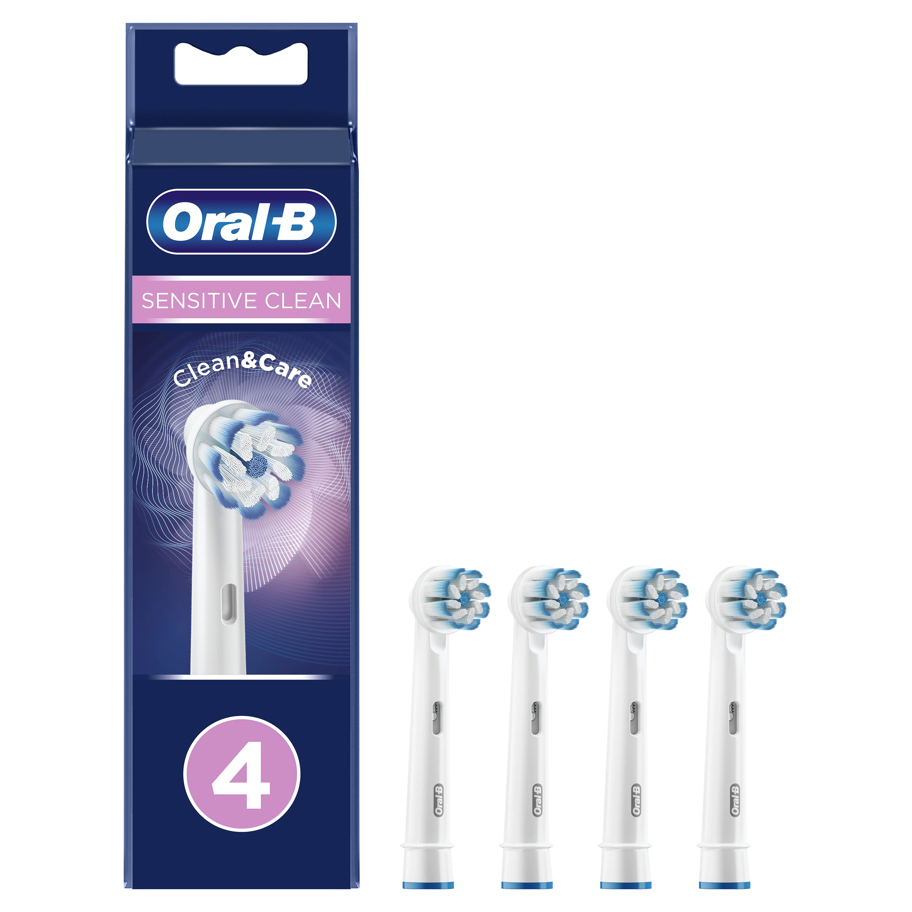 EB60-4 Braun Oral-B SENSI Labai labai plonos Elektrinio Dantų Šepetėlio Galvutės